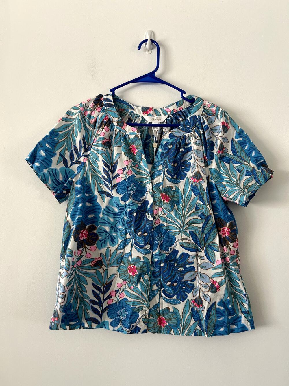 Lilly Pulitzer Darcey Woven Pajama Top NWT Size XS